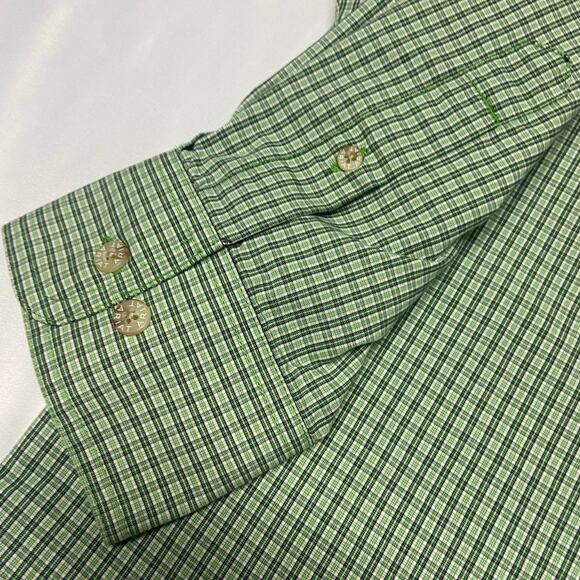 Ariat Shirt Pro Series Button Down Plaid Cotton Blend Long Sleeve Size XXL - Picture 5 of 14